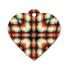 Royal Plaid  Dog Tag Heart (one Side) by LW41021