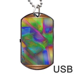 Prisma Colors Dog Tag Usb Flash (two Sides) by LW41021