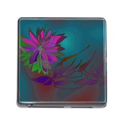 Evening Bloom Memory Card Reader (square 5 Slot) by LW323