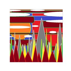 Forrest Sunset Small Satin Scarf (square) by LW323