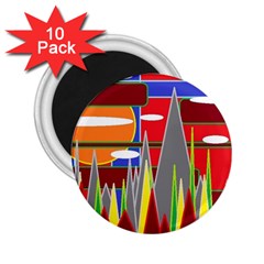 Forrest Sunset 2 25  Magnets (10 Pack)  by LW323