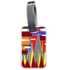 Forrest Sunset Luggage Tag (two Sides) by LW323
