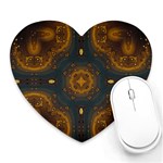 Midnight Romance Heart Mousepad Front