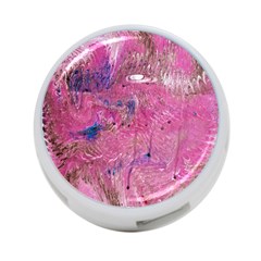 Pink Feathers 4-port Usb Hub (one Side) by kaleidomarblingart