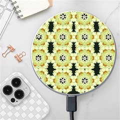 Summer Sun Flower Power Over The Florals In Peace Pattern Wireless Charger by pepitasart