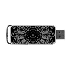 Gothic Mandala Portable Usb Flash (one Side) by MRNStudios