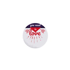 All You Need Is Love 1  Mini Magnets by DinzDas