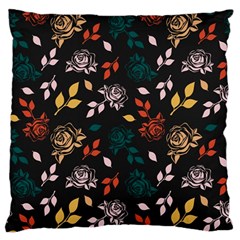 Rose Floral Large Cushion Case (one Side) by tmsartbazaar