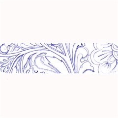 Blue Biro Ornate Large Bar Mats by kaleidomarblingart