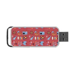 50s Small Print Portable Usb Flash (one Side) by NerdySparkleGoth