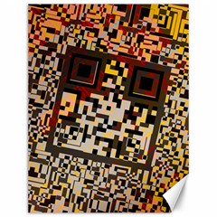 Root Humanity Bar And Qr Code Combo In Brown Canvas 12  X 16  by WetdryvacsLair