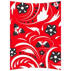 Folk Flowers Pattern  Back Support Cushion by Eskimos