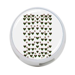 Hearts And Pearls For Love And Plants For Peace 4-port Usb Hub (two Sides) by pepitasart