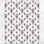 Sketchy Style Scarecrow Drawing Motif Pattern Canvas 11  x 14  10.95 x13.48  Canvas - 1