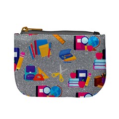 80s And 90s School Pattern Mini Coin Purse by NerdySparkleGoth