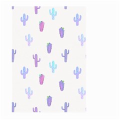 Purple And Blue Cacti Large Garden Flag (two Sides) by SychEva