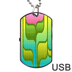 Background-color-texture-bright Dog Tag Usb Flash (two Sides) by Sudhe