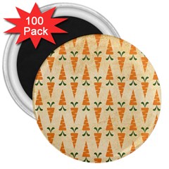 Pattern-carrot-pattern-carrot-print 3  Magnets (100 Pack) by Sudhe