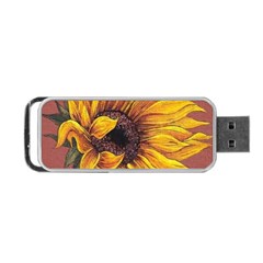 Sunflower Portable Usb Flash (one Side) by Sparkle