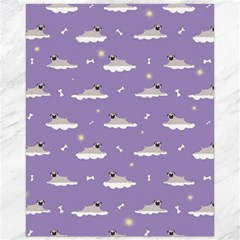 Cheerful Pugs Lie In The Clouds Canvas 16  X 20  by SychEva