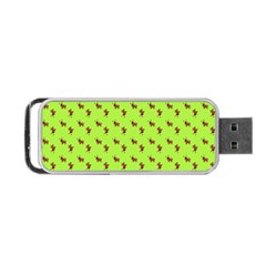 Kawaii Cute Deer Green Portable Usb Flash (one Side) by snowwhitegirl