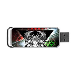 Skullart Portable Usb Flash (one Side) by Sparkle