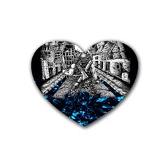 Movie Rubber Coaster (heart)  by Sparkle