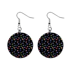 Bright And Beautiful Butterflies Mini Button Earrings by SychEva