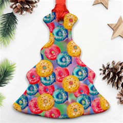 Multicolored Donuts Christmas Tree Ornament (two Sides) by SychEva
