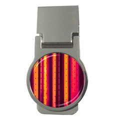 Warped Stripy Dots Money Clips (round)  by essentialimage365