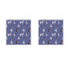 Husky Dogs With Sparkles Cufflinks (square) by SychEva