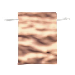 Pink  Waves Abstract Series No6 Lightweight Drawstring Pouch (l) by DimitriosArt