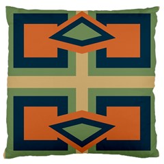 Abstract Pattern Geometric Backgrounds   Large Cushion Case (two Sides) by Eskimos
