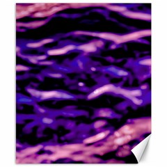 Purple  Waves Abstract Series No1 Canvas 8  X 10  by DimitriosArt