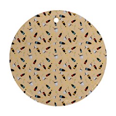 Festive Champagne Ornament (round) by SychEva
