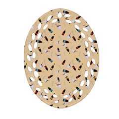 Festive Champagne Ornament (oval Filigree) by SychEva
