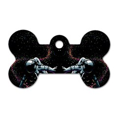 Digital Illusion Dog Tag Bone (two Sides) by Sparkle