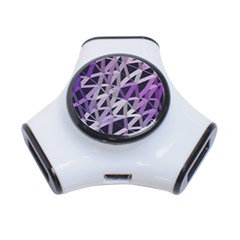3d Lovely Geo Lines  Iv 3-port Usb Hub by Uniqued