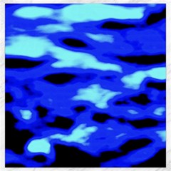 Blue Waves Abstract Series No11 Canvas 16  X 16  by DimitriosArt