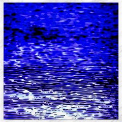 Blue Waves Flow Series 1 Canvas 16  X 16  by DimitriosArt