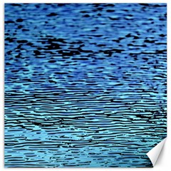 Blue Waves Flow Series 2 Canvas 16  X 16  by DimitriosArt