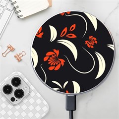 Folk Flowers Print Floral Pattern Ethnic Art Wireless Charger by Eskimos