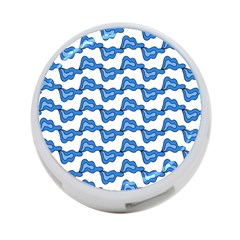 Abstract Waves 4-port Usb Hub (two Sides) by SychEva