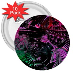 Doppler Ultrasound 3  Buttons (10 Pack)  by MRNStudios