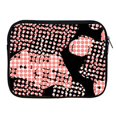 Abstrait Effet Formes Noir/rose Apple Ipad 2/3/4 Zipper Cases by kcreatif