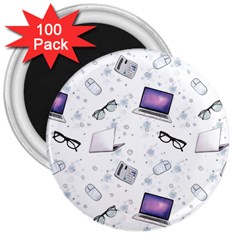 Computer Work 3  Magnets (100 Pack) by SychEva