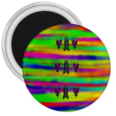 Mermaids And Unicorn Colors For Flower Joy 3  Magnets by pepitasart