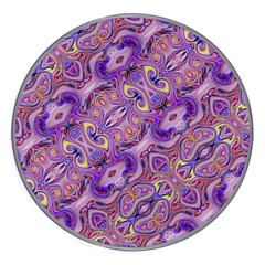 Liquid Art Pouring Abstract Seamless Pattern Tiger Eyes Wireless Charger by artico