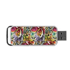 Tiger King Portable Usb Flash (one Side) by Sparkle