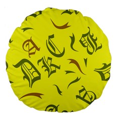 Abstract Pattern Geometric Backgrounds   Large 18  Premium Round Cushions by Eskimos